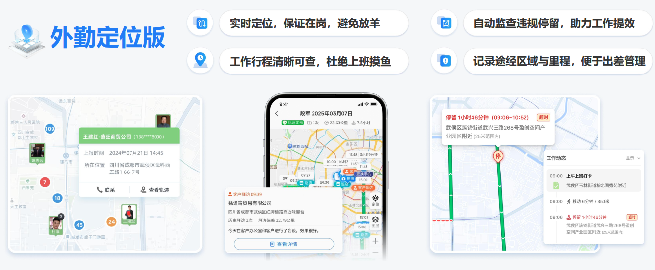 小步外勤防作弊中心功能界面