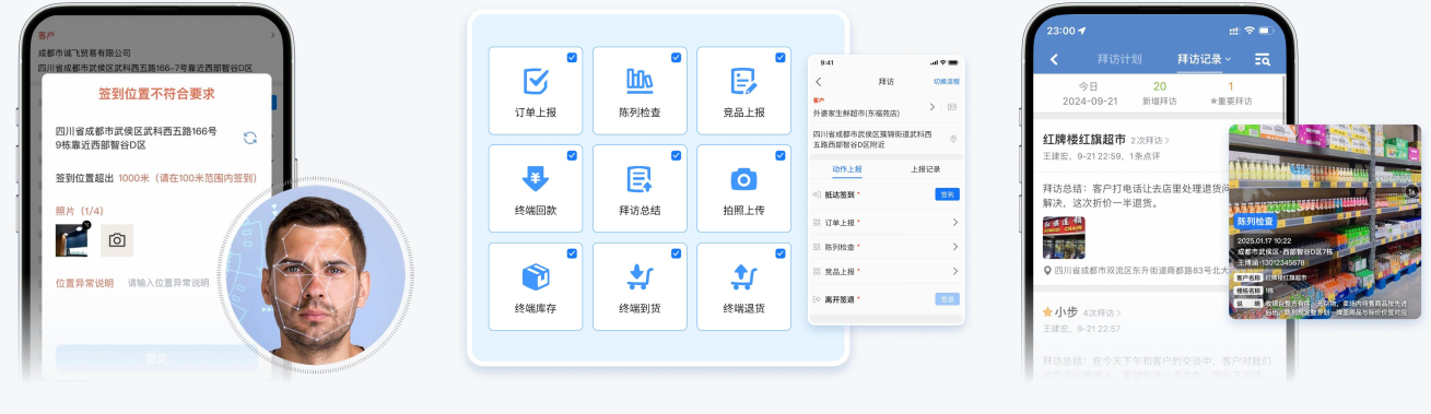 小步外勤巡店引导拍摄界面