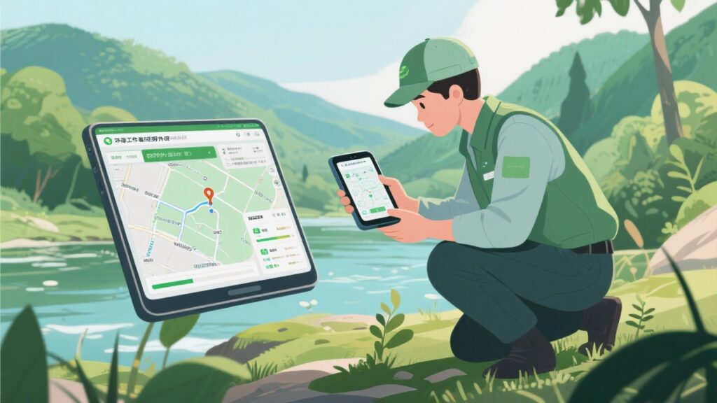环评外勤系统：野外勘察、数据采集、自动定位，缩短报告周期
