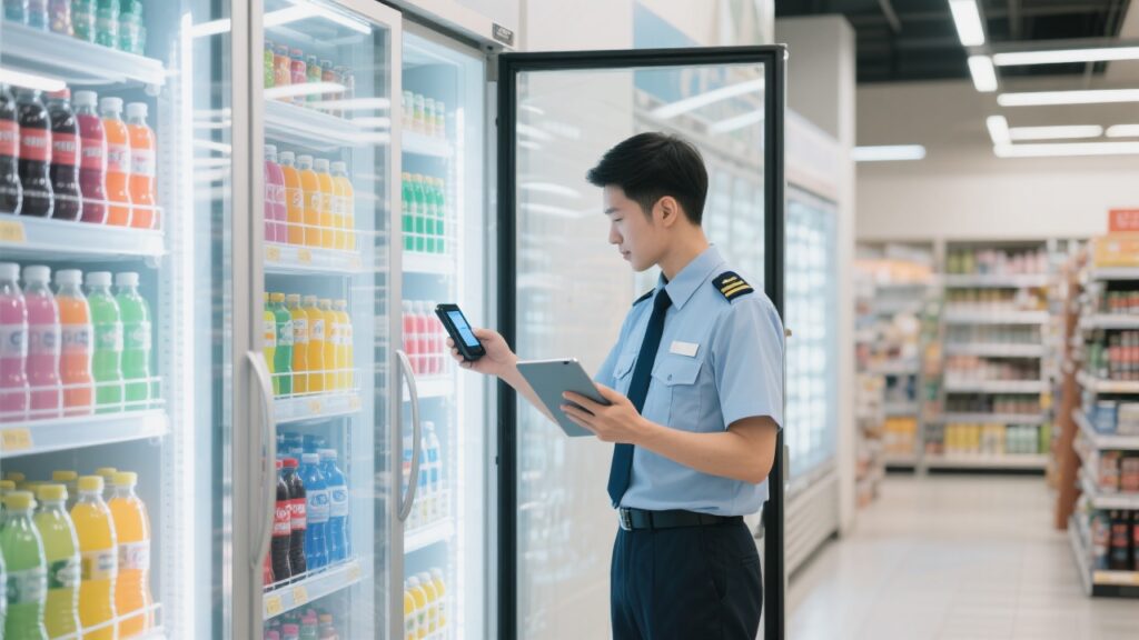 抢占冰柜第一眼！冷饮行业外勤软件：控制货架排面，减少断货