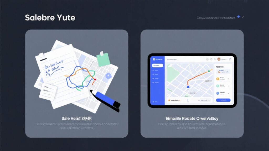 销售拜访路线规划软件与传统方法有什么区别？用表格对比差异