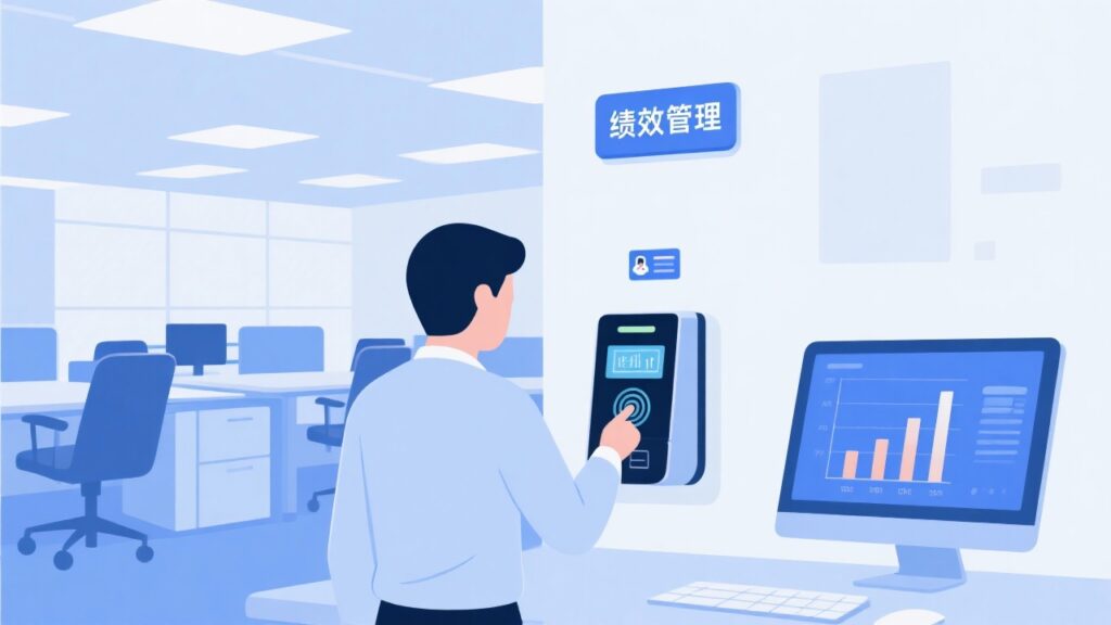 什么是绩效签到出勤管理的机制？用简单的话解释复杂系统