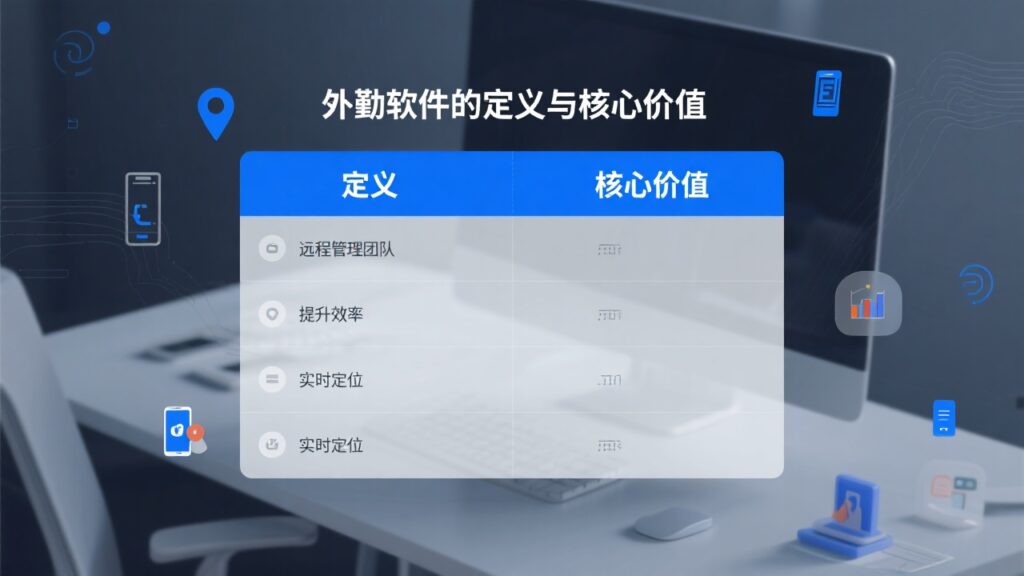 什么是外勤软件？用一张表看懂它的定义与核心价值
