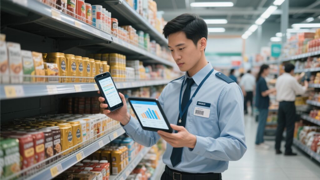 抢占黄金货架：商超零售外勤软件，高频理货、陈列拍照与竞品分析