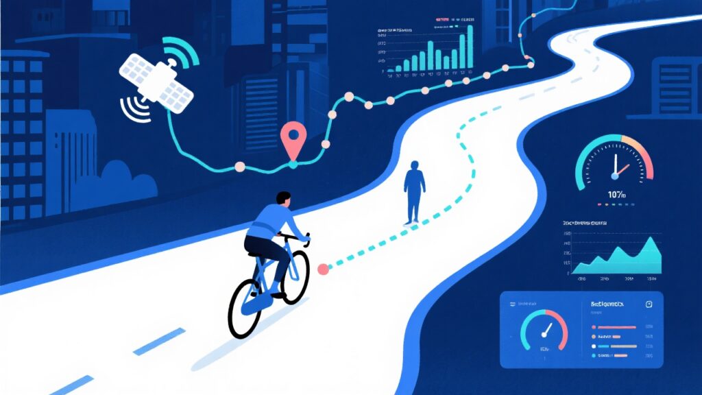 什么是骑行软件记录轨迹的精准度？影响因素与底层逻辑解析