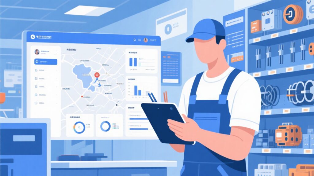 抢占五金渠道！电工电气外勤软件：掌控网点覆盖与铺货率