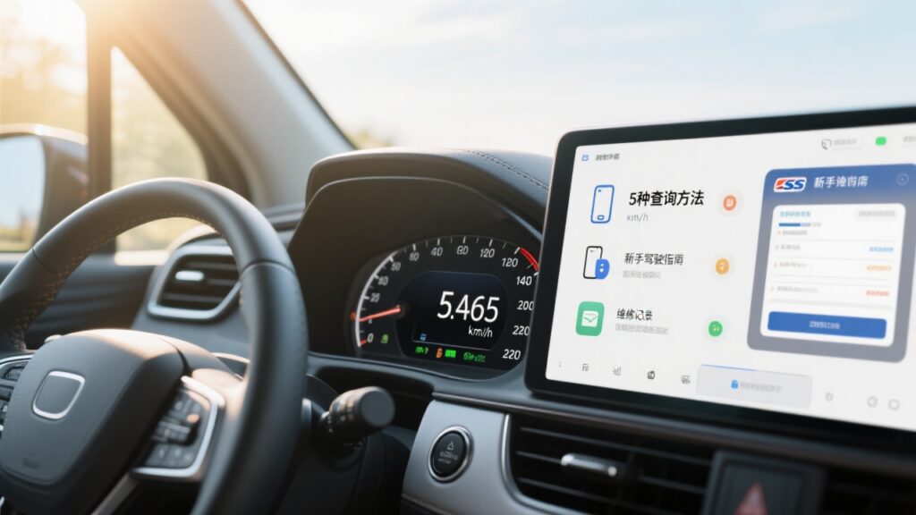 车辆公里数怎么查？新手必知的5种基础查询方法