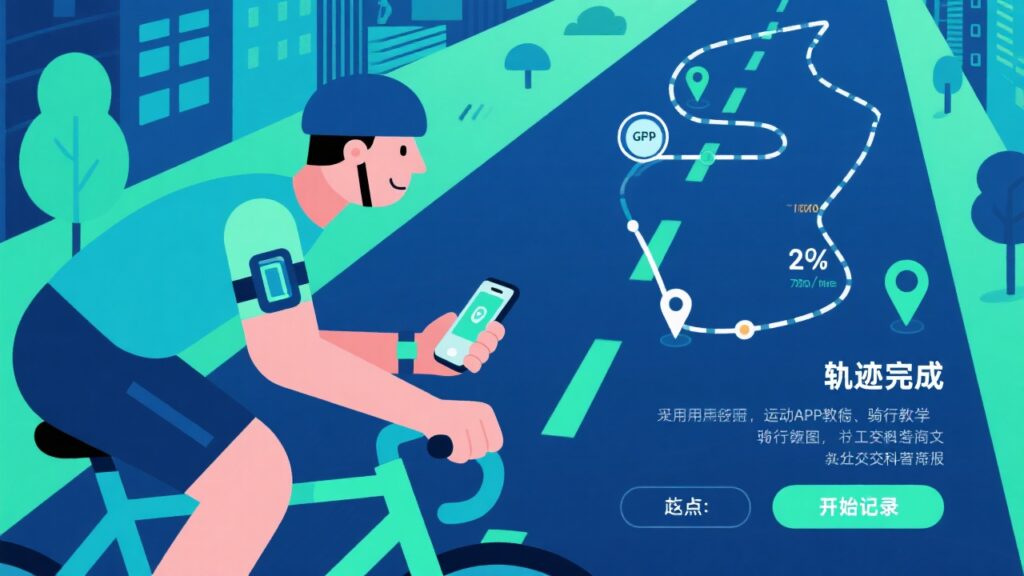 骑行软件记录轨迹的流程怎么运行？从出发到结束的全过程