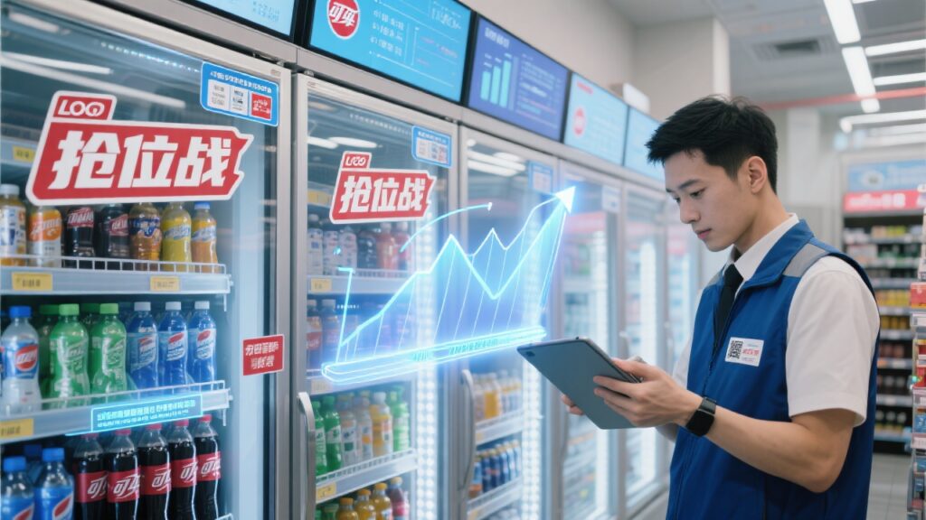 冰柜抢位战！功能饮料外勤软件：掌控生动化陈列与进销存数据