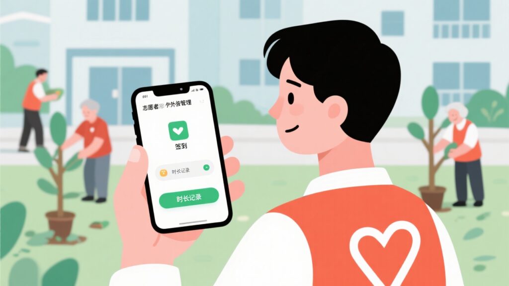 公益也需数字化：志愿者外勤管理软件，实现时长记录、活动点到
