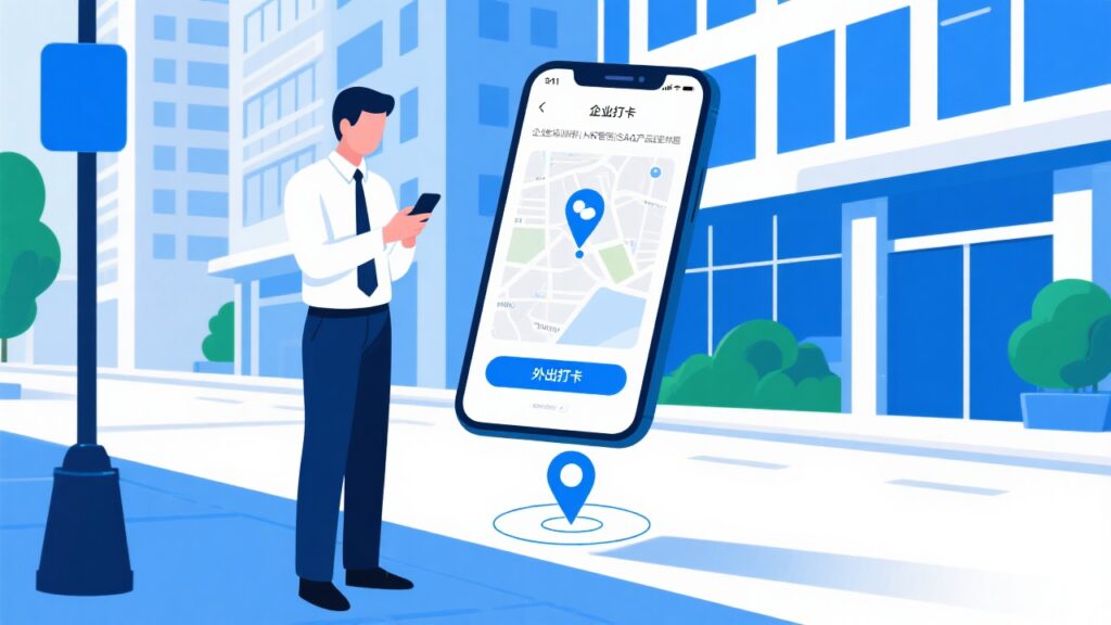 什么是企微业务员外出打卡管理的核心逻辑？用简单的话解释清楚