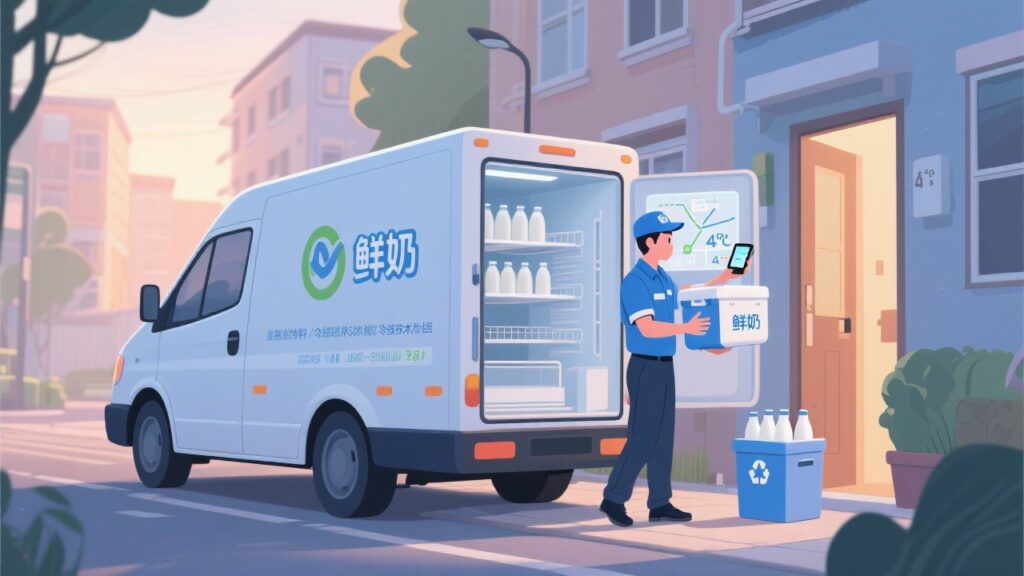 鲜奶到家不掉链：低温奶外勤软件，解决冷链配送与到户服务闭环