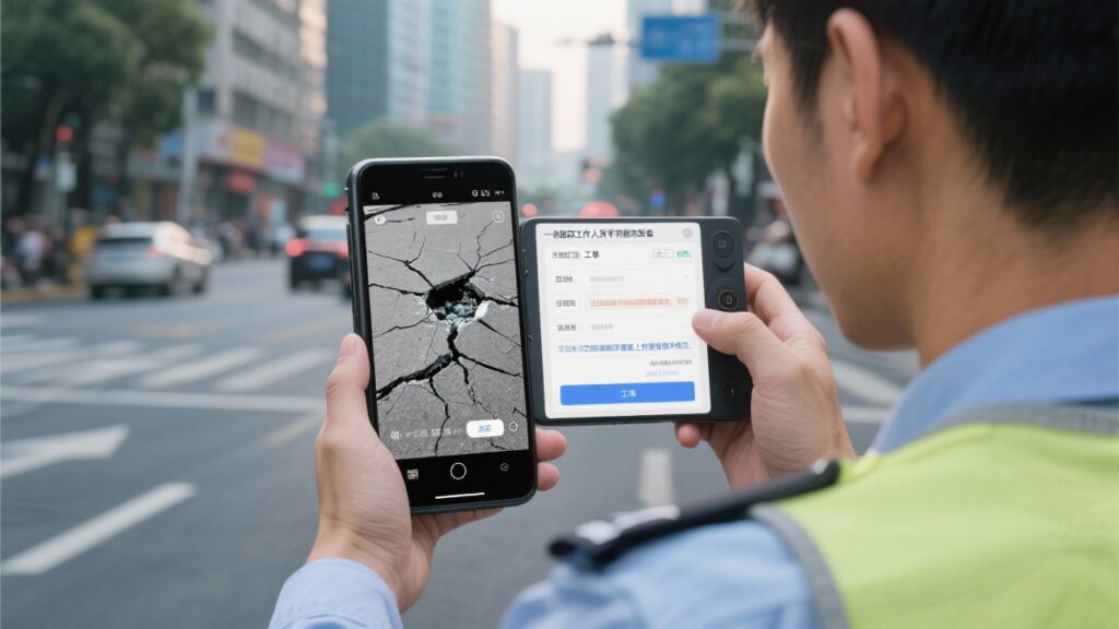 路政巡查外勤系统：路面损坏随时拍、工单流转快、修复有闭环