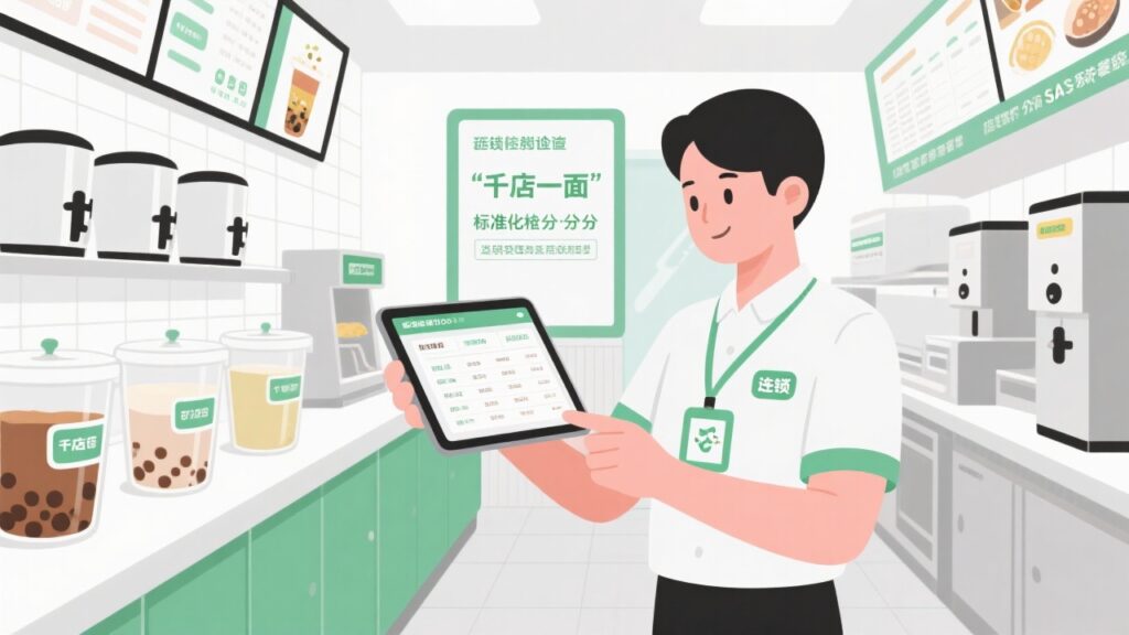 告别“连而不锁”：餐饮奶茶外勤系统，千店一面的标准化巡检方案