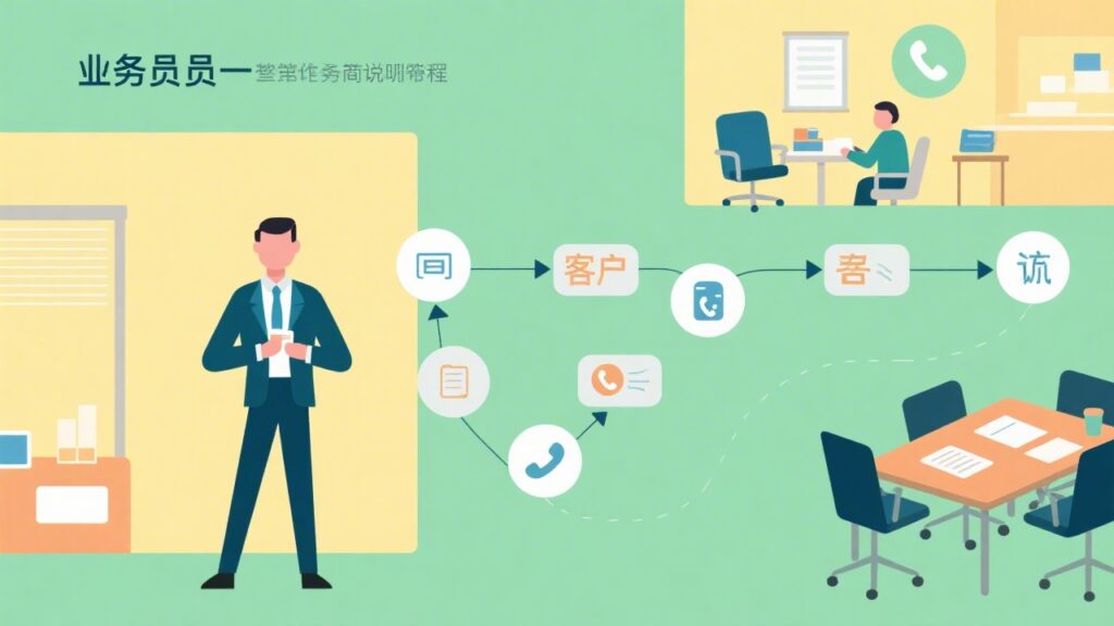 什么是业务员的一天？用流程图讲清楚工作全貌