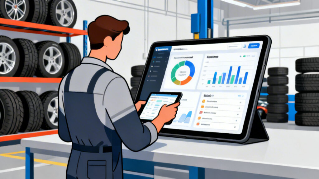 轮胎外勤效率低？管理软件这样用