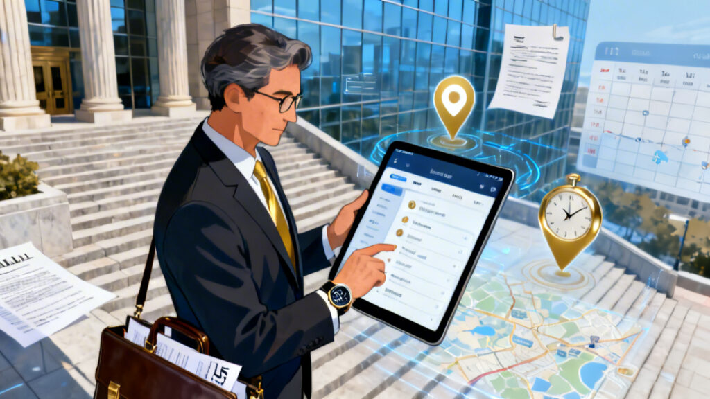 法律咨询外勤人员行程与任务管理