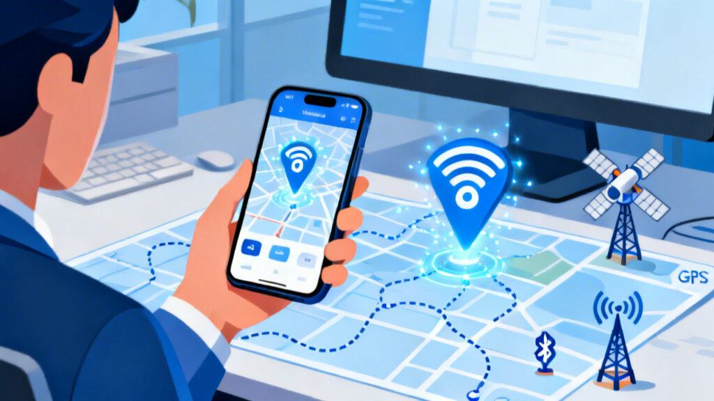 打卡软件能实时看到员工的位置，有哪些技术类型？盘点定位方式