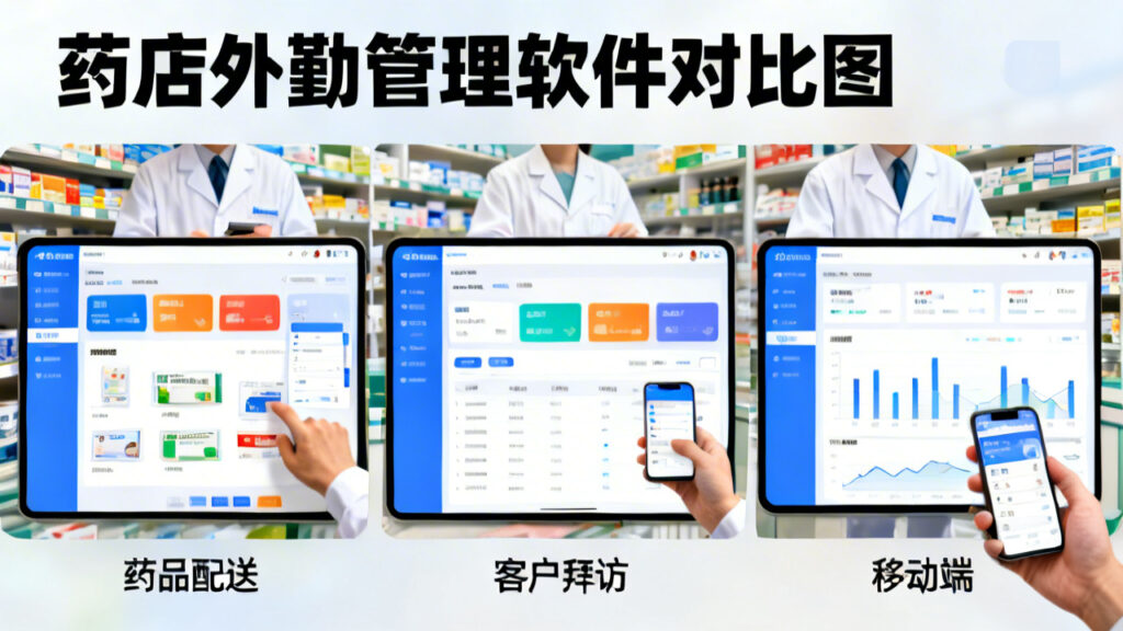 3款主流药店外勤管理软件优劣对比