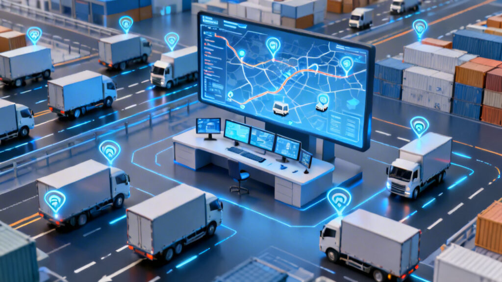 GPS定位让物流调度效率翻倍