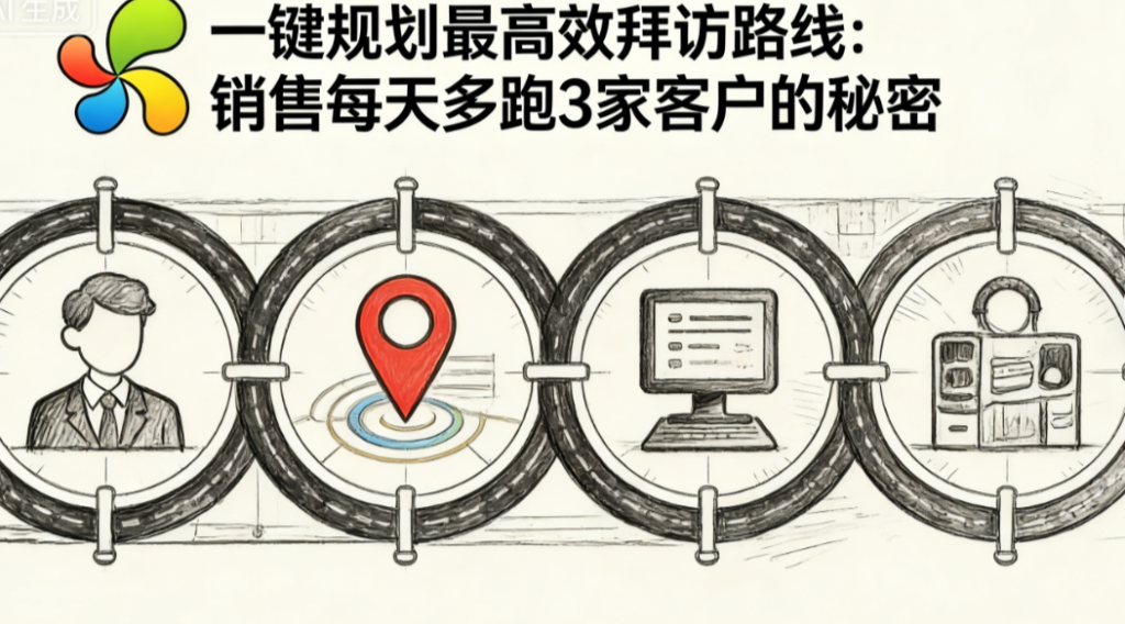 一键规划最高效拜访路线：销售每天多跑3家客户的秘密