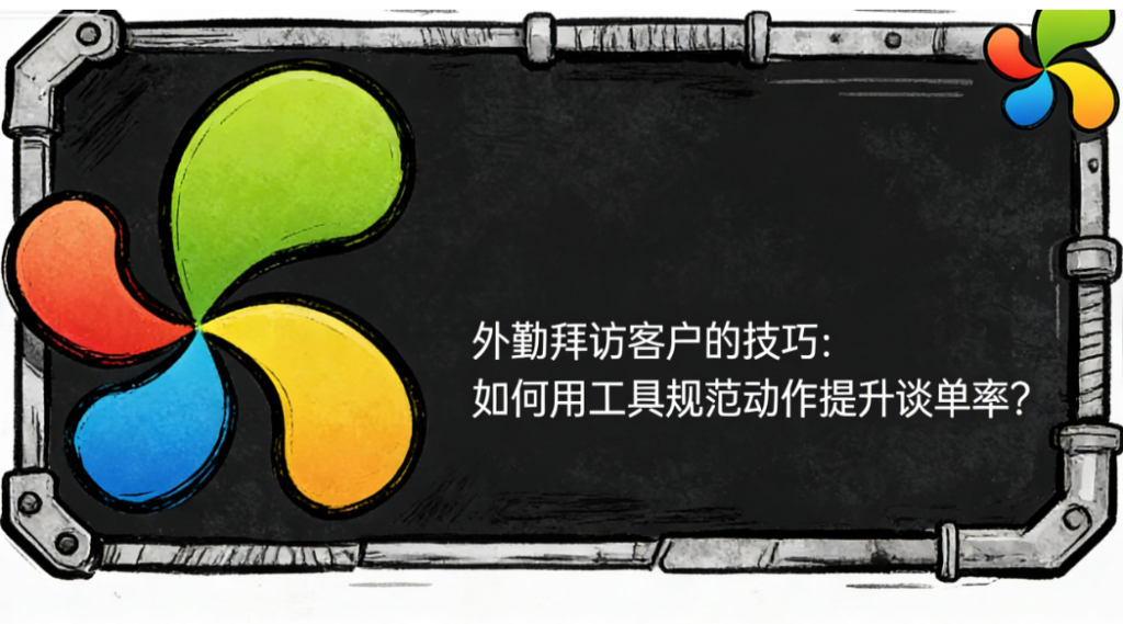 外勤拜访客户的技巧：如何用工具规范动作提升谈单率？