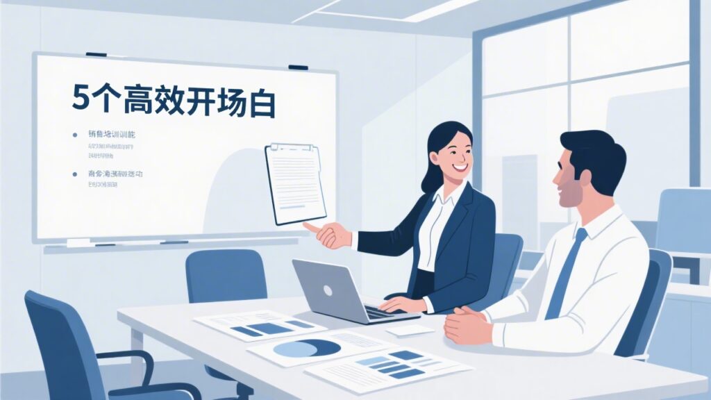 陌拜客户拜访的五个高效开场白技巧与最佳实践