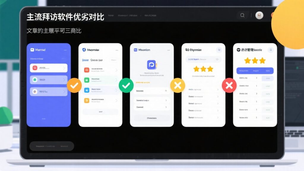 主流拜访软件优劣对比