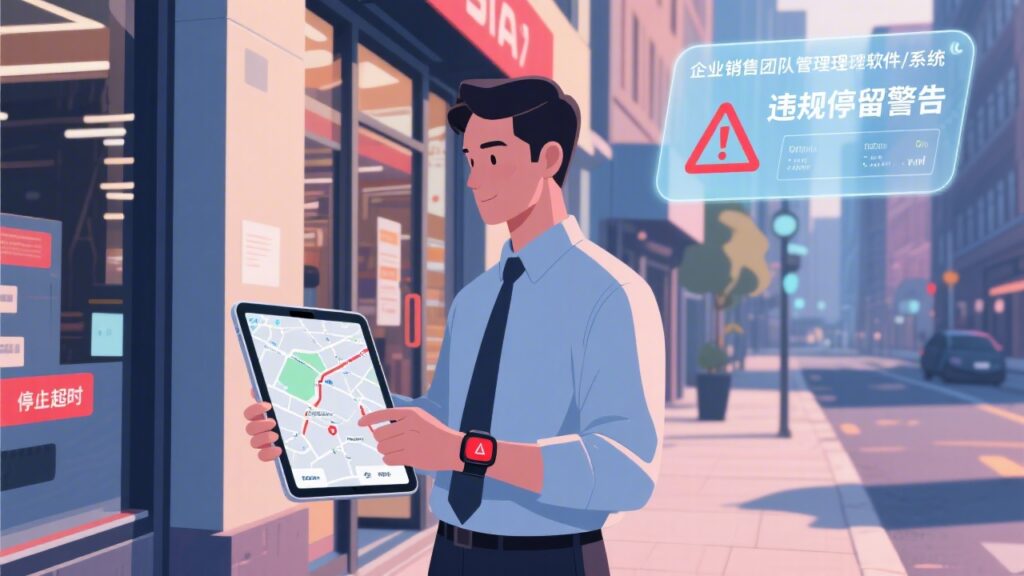 销售在外停留超时？自动监查违规停留，助力提升有效工时