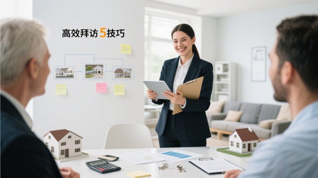 房地产销售拜访效率如何提升：5个立即可用的高效拜访技巧
