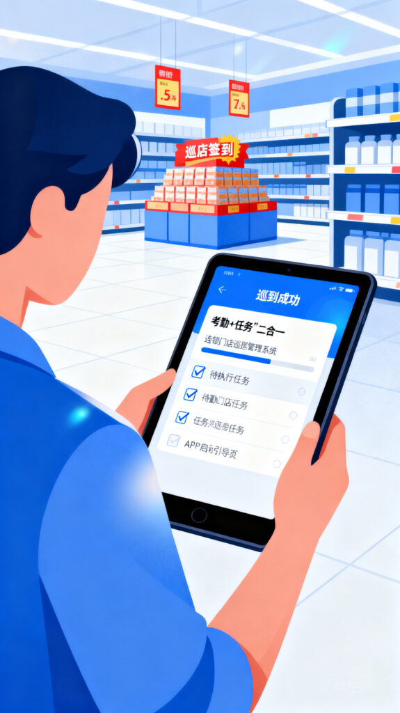 人员签到和执行任务能不能在一个系统里搞定？巡店考勤一体的选择