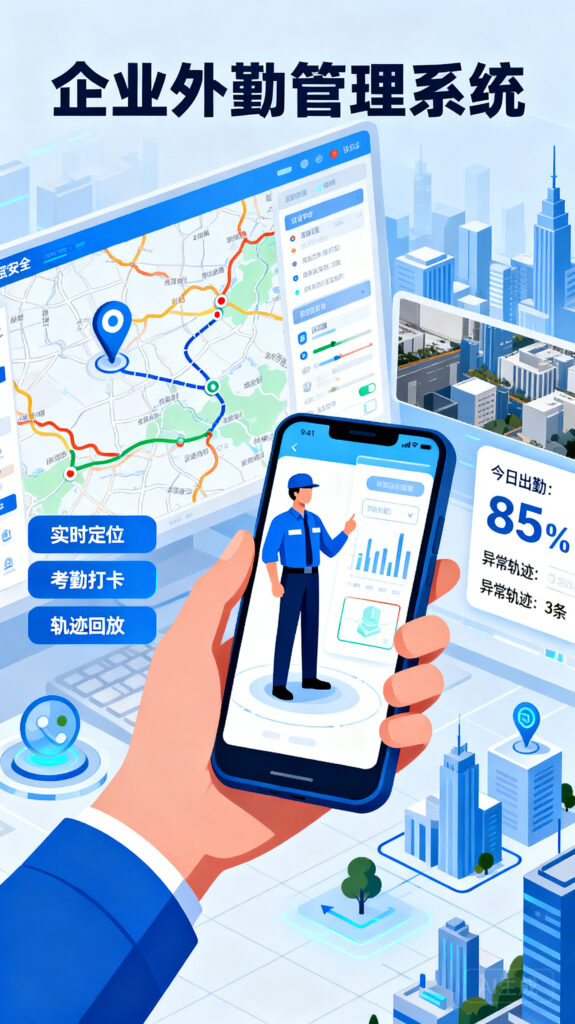 外勤人员定位管理：从考勤、轨迹到安全的全方位管控