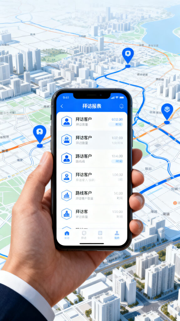 拜访报表自动生成：业务员跑了多少客户，一目了然