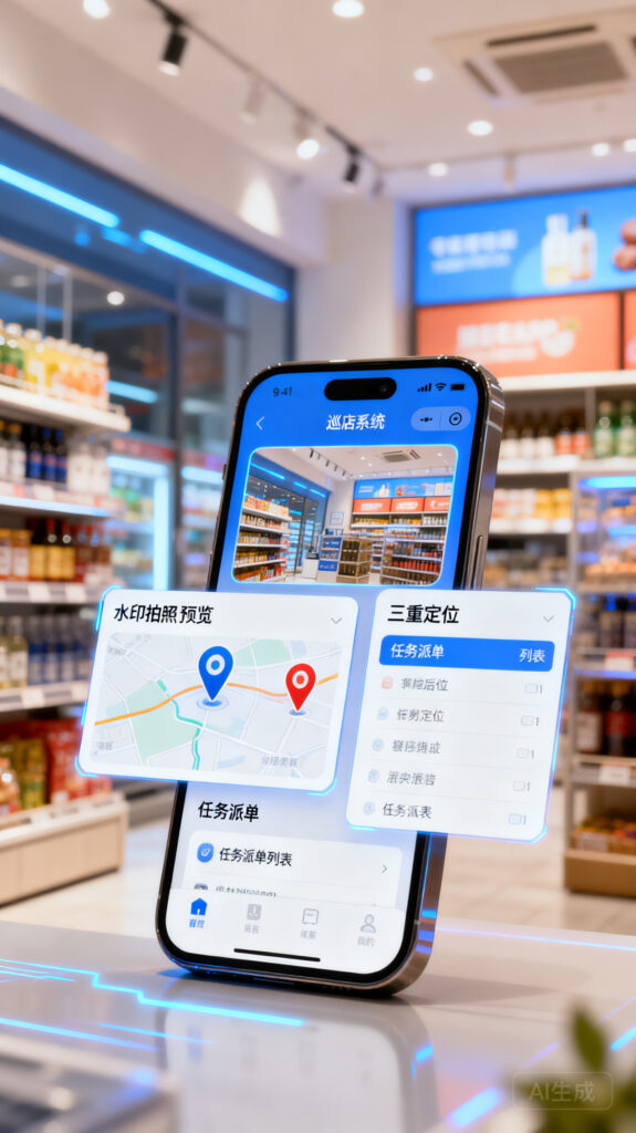 巡店系统的三个硬核功能：水印拍照、三重定位、任务派单