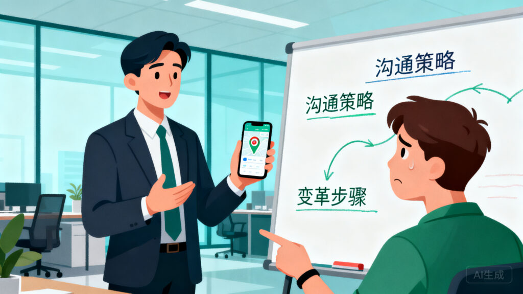 员工抵触被追踪？推行定位外勤人员管理的变革沟通策略