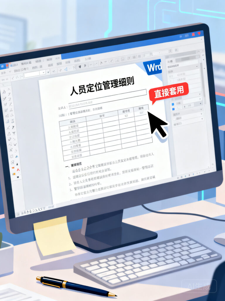 人员定位管理细则模板（Word版），直接套用
