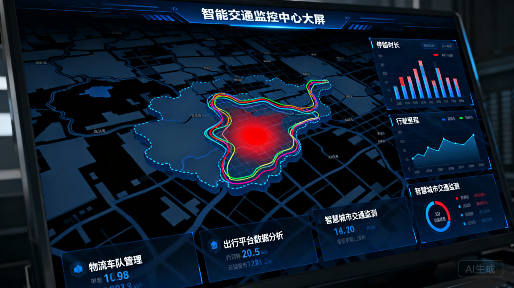 轨迹分析报表模板：停留时长、行驶里程、区域热力图