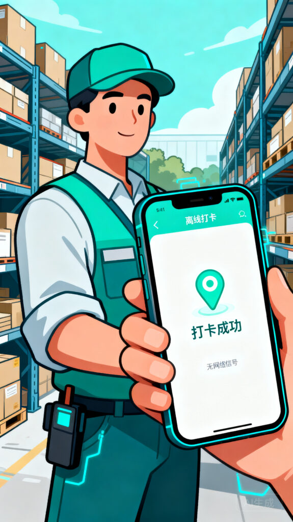 支持离线打卡、自动同步的销售打卡定位APP