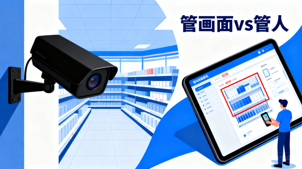 巡店系统和监控摄像头有啥区别？一个管人，一个管画面