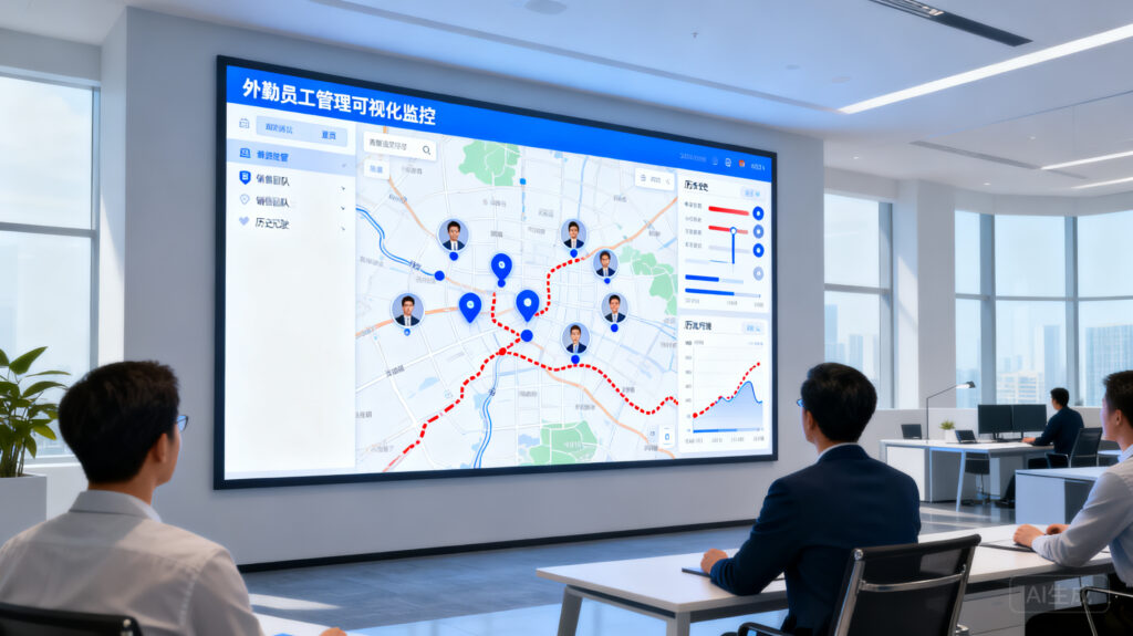 外勤定位管理：实时位置+历史轨迹，管住外出员工