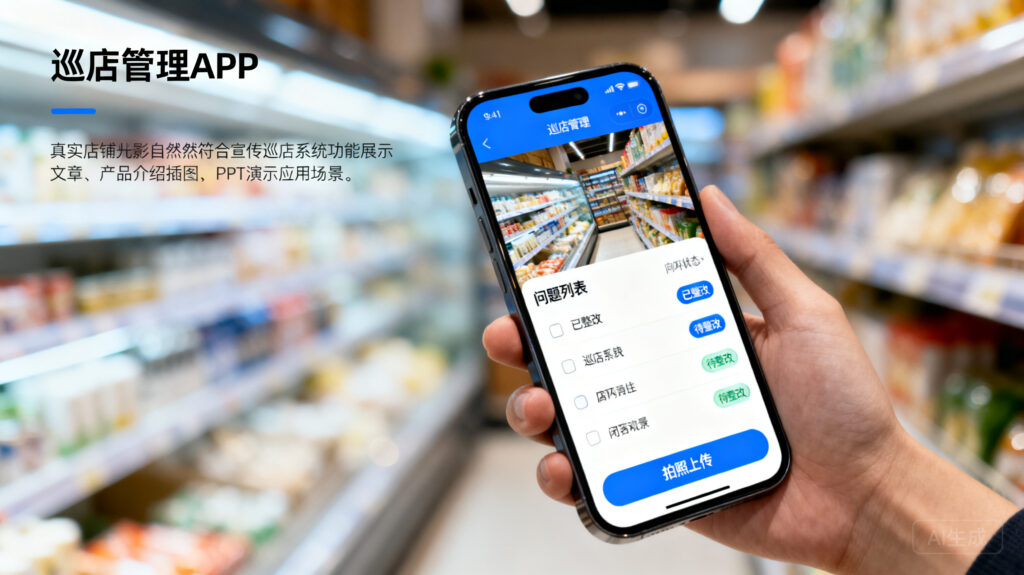 支持拍照上传、问题整改闭环的巡店报表系统