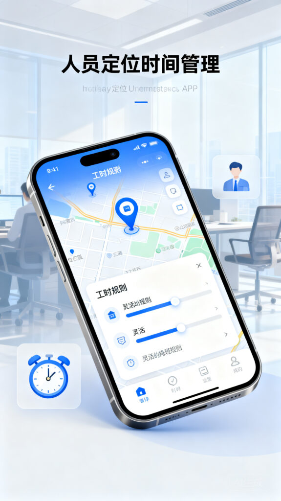 支持自定义工时规则的人员定位时间管理APP推荐