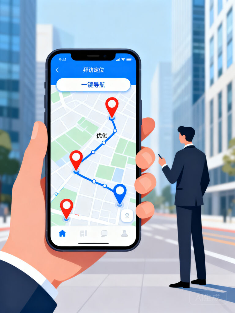 支持客户地图导入、一键导航的拜访定位软件推荐