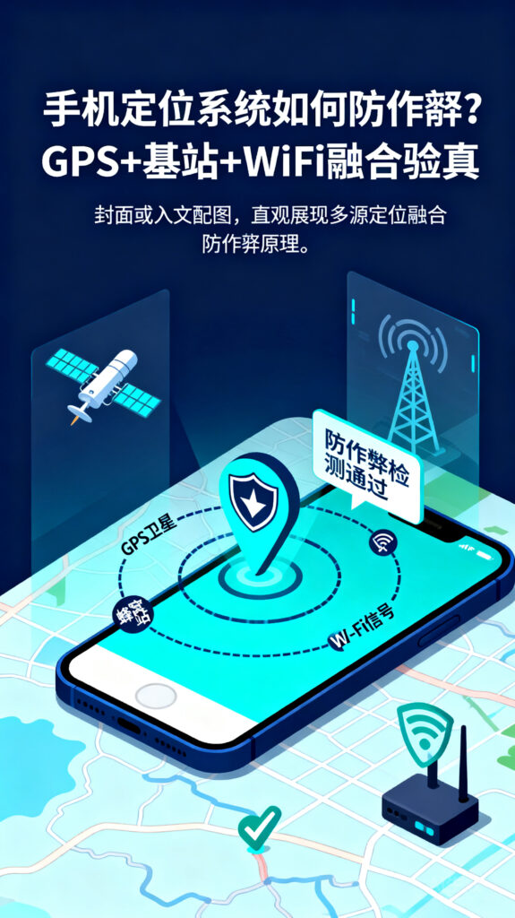 手机定位系统如何防作弊？GPS+基站+WiFi融合验真