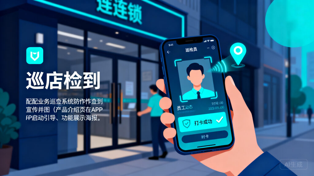 防控代打卡：支持人脸与GPS防作弊的业务巡店手机签到软件