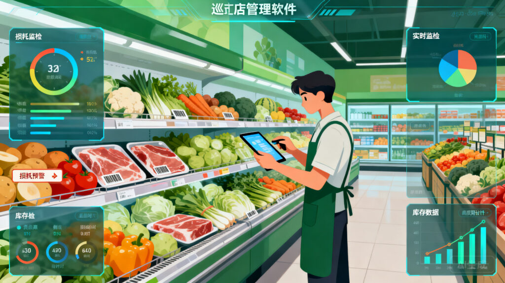 生鲜损耗与防损管理：超市巡店软件如何降低商超日常运营损耗