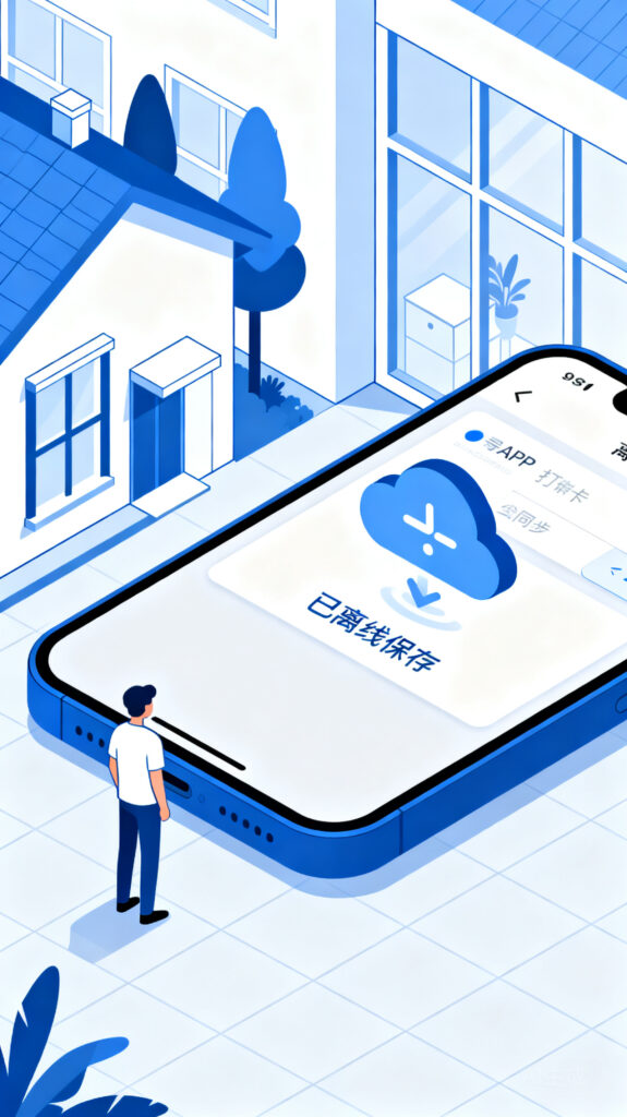 支持离线打卡、自动同步的远程打卡APP