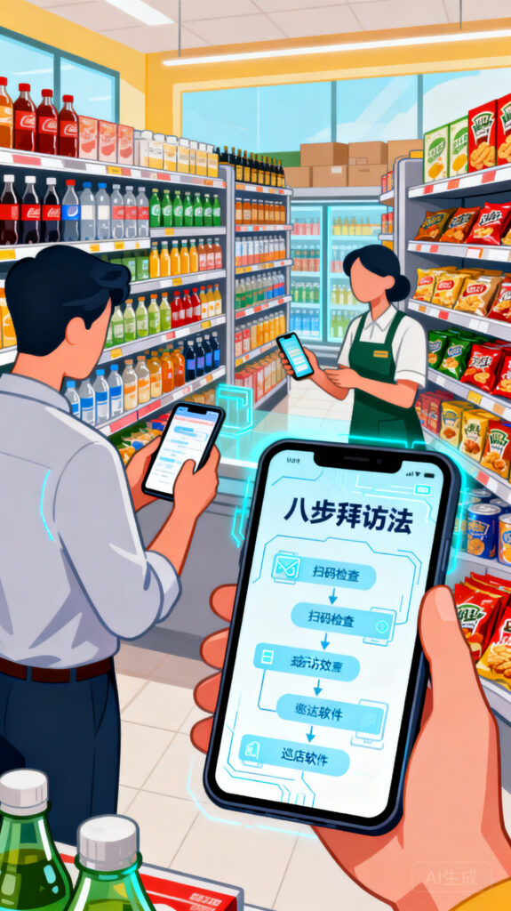 提升单日拜访数：专为快销品业务员巡店软件设计的八步拜访法