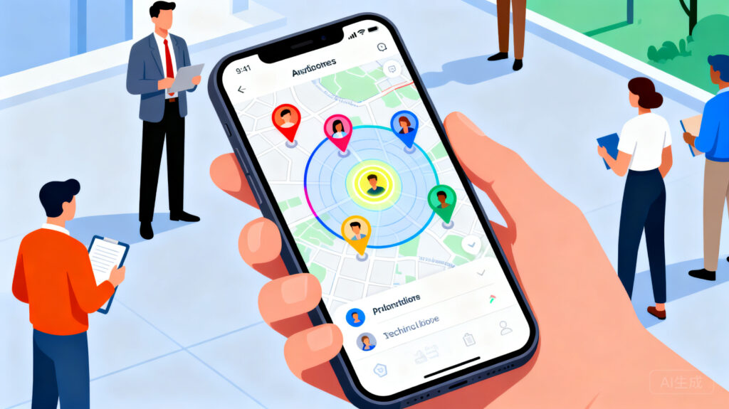 支持多人同时查看、地图圈选的员工定位APP