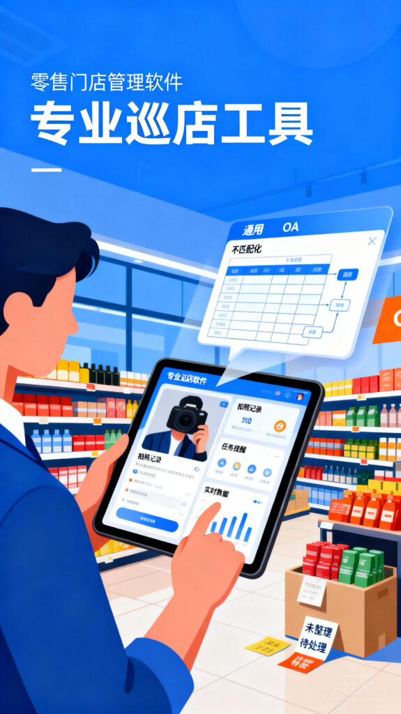 为什么通用OA管不好门店？企业需要专门巡店的软件解析